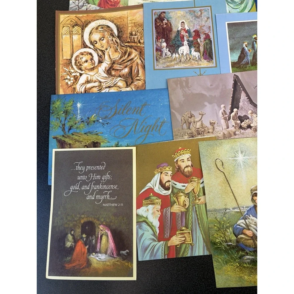 Vintage Christmas Cards Fronts ONLY for Scrapbooking Crafts Decoupage Lot of 50+